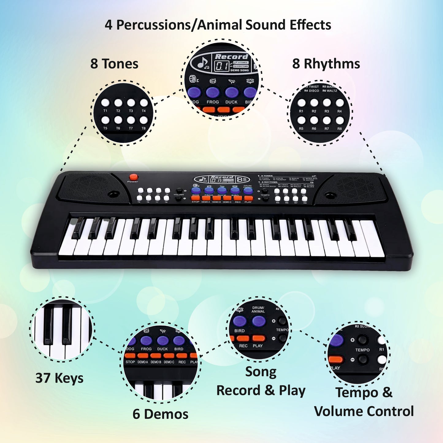 KIDS PIANO WITH MIC