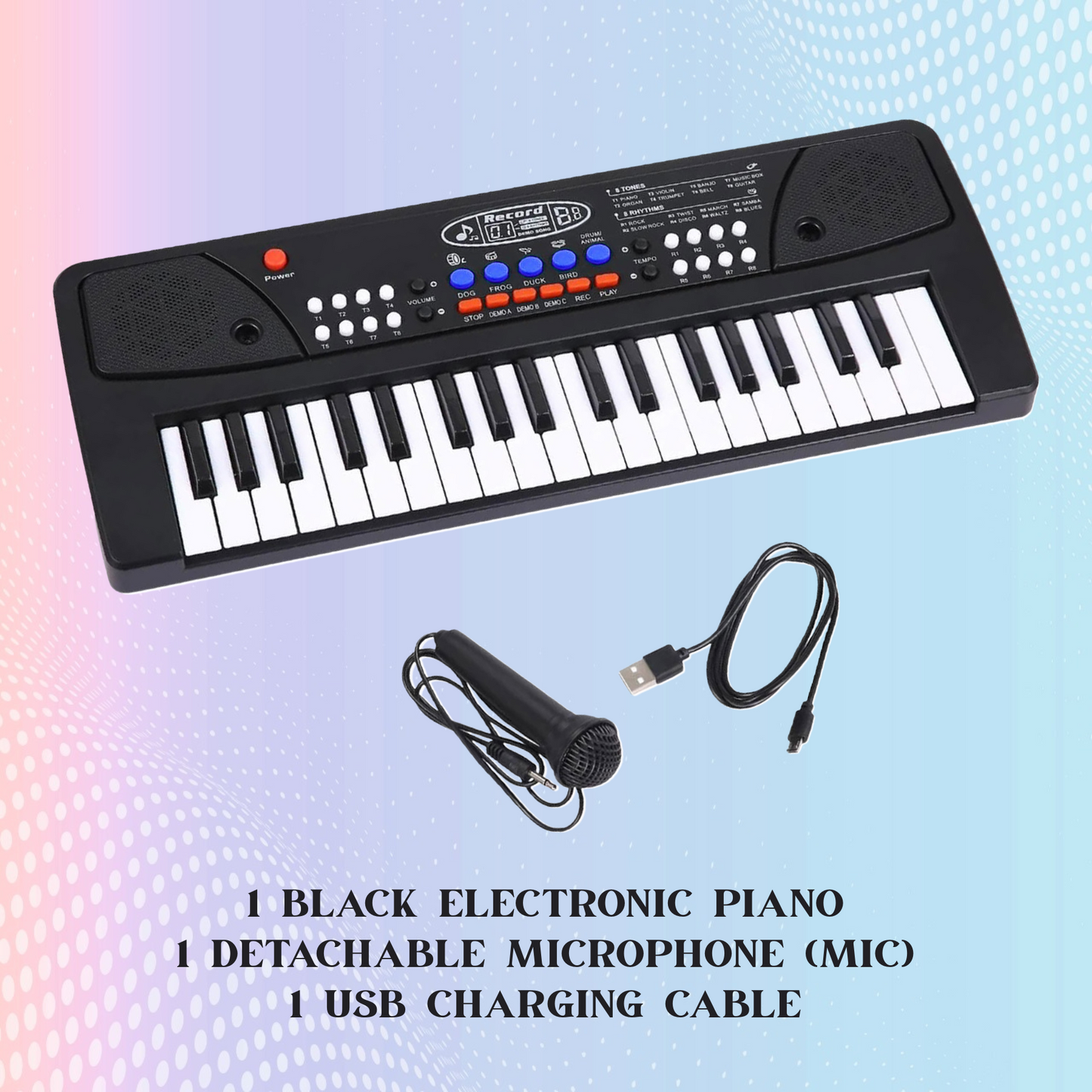 KIDS PIANO WITH MIC