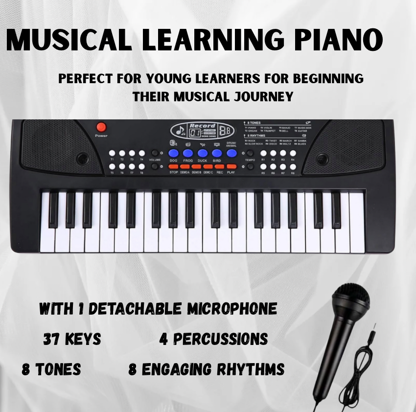 KIDS PIANO WITH MIC