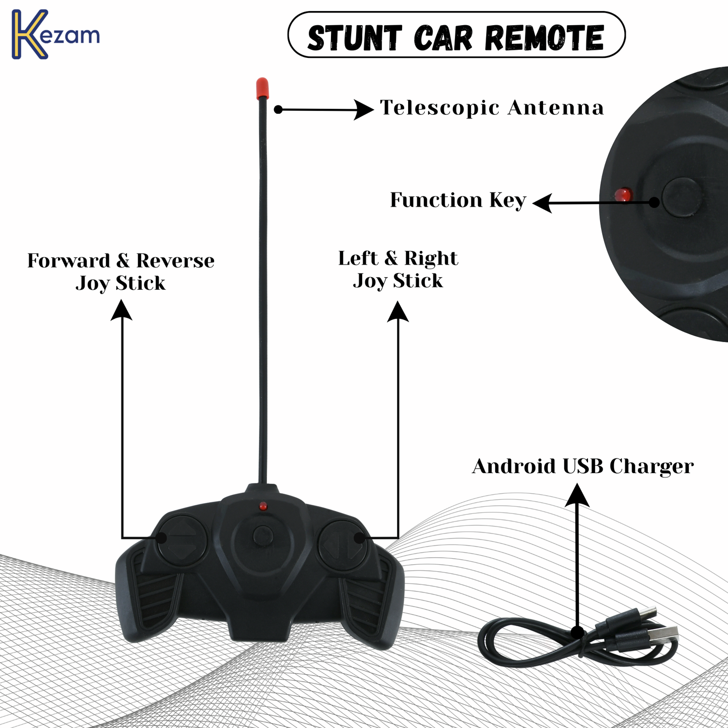 REMOTE CONTROL STUNT CAR SMALL