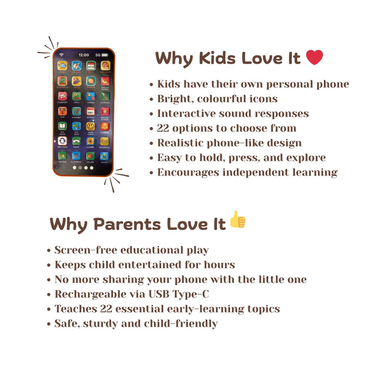 TALKING SMART PHONE - MULTI LANGUAGE